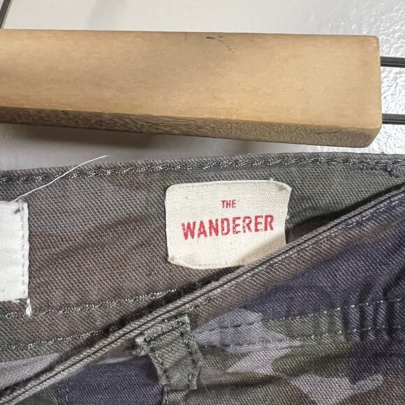 Anthropologie The Wanderer Shorts Size 31 Camo Button Fly Casual Military - Picture 7 of 9